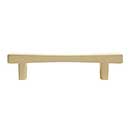 Hapny Home [D515-SB] Solid Brass Cabinet Pull Handle - Diamond Series - Standard Size - Satin Brass Finish - 4" C/C - 5 9/16" L