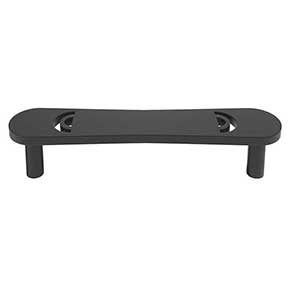 Hapny Home [H557-MB] Solid Brass Cabinet Pull Handle - Horizon Series - Standard Size - Matte Black Finish - 4" C/C - 4 9/16" L