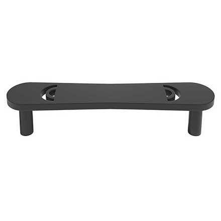 Hapny Home [H557-MB] Solid Brass Cabinet Pull Handle - Horizon Series - Standard Size - Matte Black Finish - 4&quot; C/C - 4 9/16&quot; L