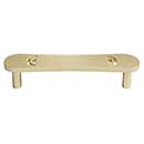 Hapny Home [H557-SB] Solid Brass Cabinet Pull Handle - Horizon Series - Standard Size - Satin Brass Finish - 4" C/C - 4 9/16" L