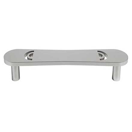 Hapny Home [H557-SN] Solid Brass Cabinet Pull Handle - Horizon Series - Standard Size - Satin Nickel Finish - 4&quot; C/C - 4 9/16&quot; L