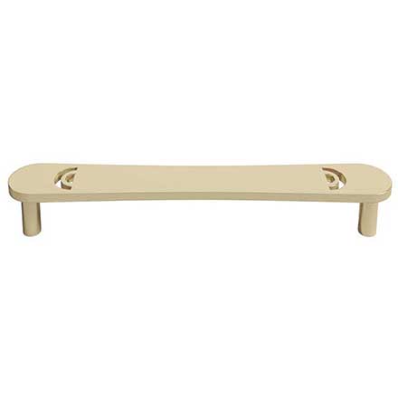 Hapny Home [H558-SB] Solid Brass Cabinet Pull Handle - Horizon Series - Oversized - Satin Brass Finish - 6&quot; C/C - 6 9/16&quot; L