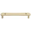 Hapny Home [H558-SB] Solid Brass Cabinet Pull Handle - Horizon Series - Oversized - Satin Brass Finish - 6&quot; C/C - 6 9/16&quot; L