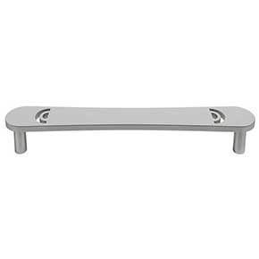 Hapny Home [H558-SN] Solid Brass Cabinet Pull Handle - Horizon Series - Oversized - Satin Nickel Finish - 6" C/C - 6 9/16" L