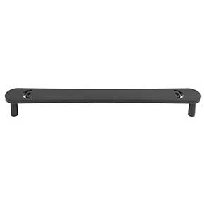 Hapny Home [H559-MB] Solid Brass Cabinet Pull Handle - Horizon Series - Oversized - Matte Black Finish - 8" C/C - 8 5/8" L