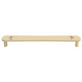 Hapny Home [H559-SB] Solid Brass Cabinet Pull Handle - Horizon Series - Oversized - Satin Brass Finish - 8" C/C - 8 5/8" L