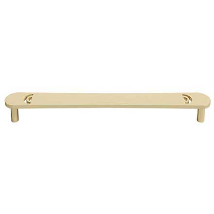 Hapny Home [H559-SB] Solid Brass Cabinet Pull Handle - Horizon Series - Oversized - Satin Brass Finish - 8&quot; C/C - 8 5/8&quot; L