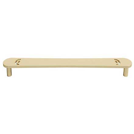Hapny Home [H559-SB] Solid Brass Cabinet Pull Handle - Horizon Series - Oversized - Satin Brass Finish - 8" C/C - 8 5/8" L