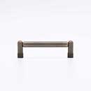 Hapny Home [K571-AE] Solid Brass Cabinet Pull Handle - Knurled Series - Standard Size - Antique English Finish - 4" C/C - 4 1/2" L