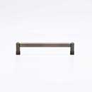 Hapny Home [K572-AB] Solid Brass Cabinet Pull Handle - Knurled Series - Oversized - Aged Brass Finish - 6" C/C - 6 1/2" L