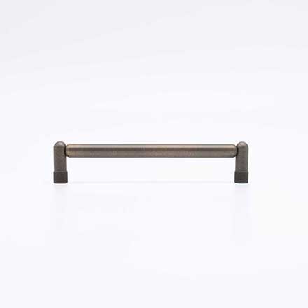 Hapny Home [K572-AE] Solid Brass Cabinet Pull Handle - Knurled Series - Oversized - Antique English Finish - 6&quot; C/C - 6 1/2&quot; L