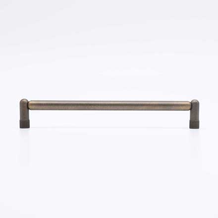 Hapny Home [K573-AE] Solid Brass Cabinet Pull Handle - Knurled Series - Oversized - Antique English Finish - 8&quot; C/C - 8 1/2&quot; L