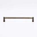 Hapny Home [K573-AE] Solid Brass Cabinet Pull Handle - Knurled Series - Oversized - Antique English Finish - 8" C/C - 8 1/2" L