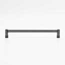 Hapny Home [K573-GP] Solid Brass Cabinet Pull Handle - Knurled Series - Oversized - Graphite Finish - 8" C/C - 8 1/2" L