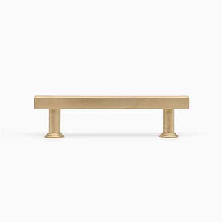 Hapny Home [M564-ULB] Solid Brass Cabinet Pull Handle - Mod Series - Standard Size - Satin Brass (Unlacquered) Finish - 96mm C/C - 5" L