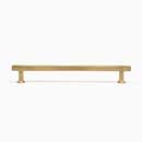 Hapny Home [M566-ULB] Solid Brass Cabinet Pull Handle - Mod Series - Oversized - Satin Brass (Unlacquered) Finish - 8" C/C - 9 1/4" L