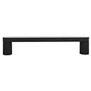 Hapny Home [R509-MB] Solid Brass Cabinet Pull Handle - Ribbed Series - Oversized - Matte Black Finish - 5" C/C - 5 9/16" L
