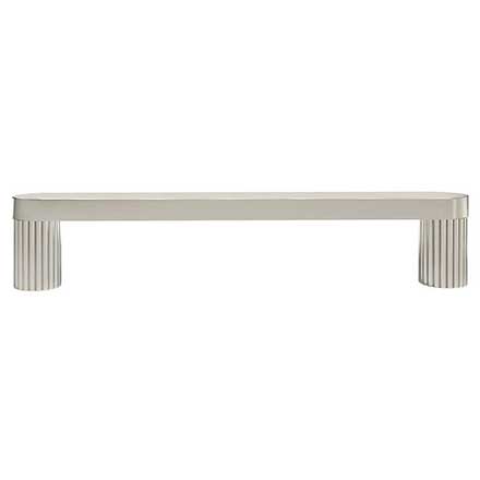 Hapny Home [R509-PN] Solid Brass Cabinet Pull Handle - Ribbed Series - Oversized - Polished Nickel Finish - 5&quot; C/C - 5 9/16&quot; L