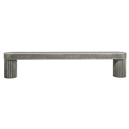 Hapny Home [R509-WN] Solid Brass Cabinet Pull Handle - Ribbed Series - Oversized - Weathered Nickel Finish - 5&quot; C/C - 5 9/16&quot; L
