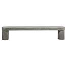 Hapny Home [R509-WN] Solid Brass Cabinet Pull Handle - Ribbed Series - Oversized - Weathered Nickel Finish - 5&quot; C/C - 5 9/16&quot; L