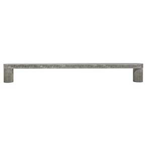 Hapny Home [R510-WN] Solid Brass Cabinet Pull Handle - Ribbed Series - Oversized - Weathered Nickel Finish - 8" C/C - 8 5/8" L