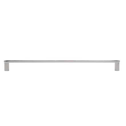 Hapny Home [R512-PN] Solid Brass Cabinet Pull Handle - Ribbed Series - Oversized - Polished Nickel Finish - 12&quot; C/C - 12 1/2&quot; L