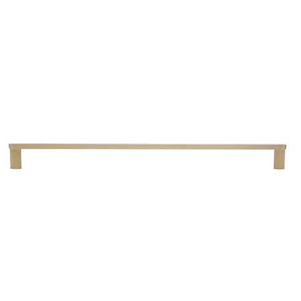 Hapny Home [R512-SB] Solid Brass Cabinet Pull Handle - Ribbed Series - Oversized - Satin Brass Finish - 12&quot; C/C - 12 1/2&quot; L