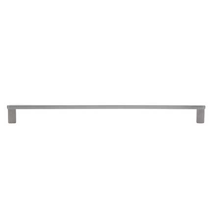 Hapny Home [R512-SN] Solid Brass Cabinet Pull Handle - Ribbed Series - Oversized - Satin Nickel Finish - 12&quot; C/C - 12 1/2&quot; L