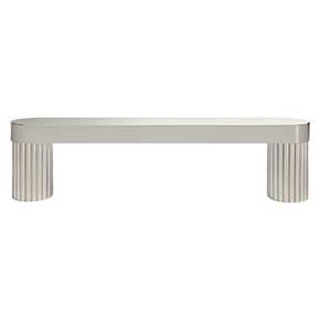Hapny Home [R508-PN] Solid Brass Cabinet Pull Handle - Ribbed Series - Standard Size - Polished Nickel Finish - 96mm C/C - 4 3/8" L