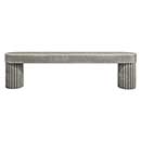 Hapny Home [R508-WN] Solid Brass Cabinet Pull Handle - Ribbed Series - Standard Size - Weathered Nickel Finish - 96mm C/C - 4 3/8" L