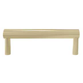 Hapny Home [SU536-SB] Solid Brass Cabinet Pull Handle - Sunburst Series - Standard Size - Satin Brass Finish - 4" C/C - 4 3/8" L