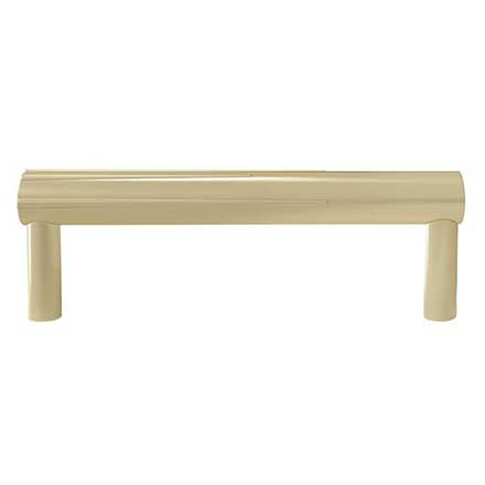 Hapny Home [SU536-SB] Solid Brass Cabinet Pull Handle - Sunburst Series - Standard Size - Satin Brass Finish - 4&quot; C/C - 4 3/8&quot; L