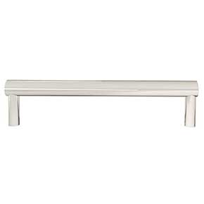 Hapny Home [SU537-PN] Solid Brass Cabinet Pull Handle - Sunburst Series - Oversized - Polished Nickel Finish - 6" C/C - 6 3/8" L