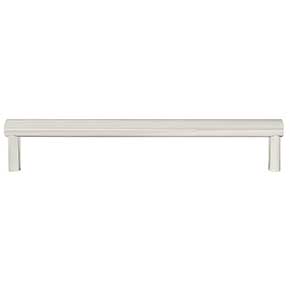 Hapny Home [SU538-PN] Solid Brass Cabinet Pull Handle - Sunburst Series - Oversized - Polished Nickel Finish - 8" C/C - 8 3/8" L