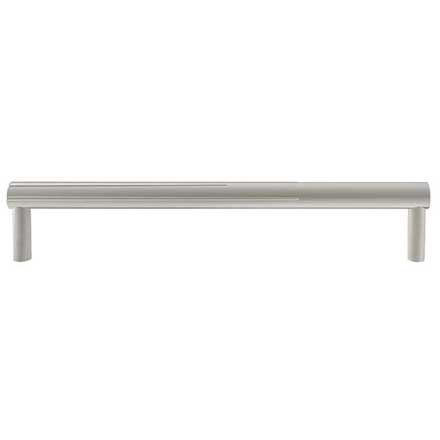 Hapny Home [SU538-SN] Solid Brass Cabinet Pull Handle - Sunburst Series - Oversized - Satin Nickel Finish - 8&quot; C/C - 8 3/8&quot; L