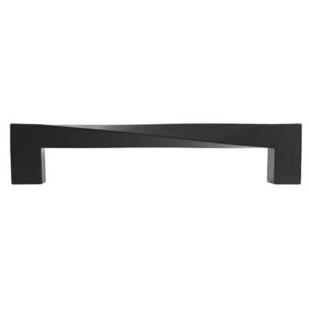 Hapny Home [TW544-MB] Solid Brass Cabinet Pull Handle - Twist Series - Oversized - Matte Black Finish - 5&quot; C/C - 5 9/16&quot; L