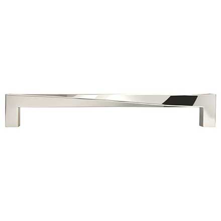 Hapny Home [TW545-PN] Solid Brass Cabinet Pull Handle - Twist Series - Oversized - Polished Nickel Finish - 8&quot; C/C - 8 9/16&quot; L