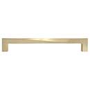 Hapny Home [TW545-SB] Solid Brass Cabinet Pull Handle - Twist Series - Oversized - Satin Brass Finish - 8&quot; C/C - 8 9/16&quot; L