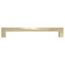 Hapny Home [TW545-SB] Solid Brass Cabinet Pull Handle - Twist Series - Oversized - Satin Brass Finish - 8" C/C - 8 9/16" L