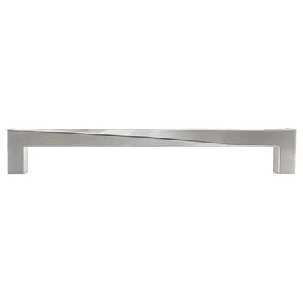 Hapny Home [TW545-SN] Solid Brass Cabinet Pull Handle - Twist Series - Oversized - Satin Nickel Finish - 8&quot; C/C - 8 9/16&quot; L