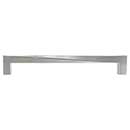 Hapny Home [TW545-SN] Solid Brass Cabinet Pull Handle - Twist Series - Oversized - Satin Nickel Finish - 8" C/C - 8 9/16" L