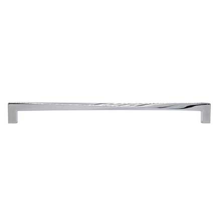 Hapny Home [TW547-PN] Solid Brass Cabinet Pull Handle - Twist Series - Oversized - Polished Nickel Finish - 12" C/C - 12 1/2" L
