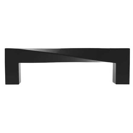 Hapny Home [TW543-MB] Solid Brass Cabinet Pull Handle - Twist Series - Standard Size - Matte Black Finish - 96mm C/C - 4 5/16&quot; L