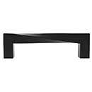 Hapny Home [TW543-MB] Solid Brass Cabinet Pull Handle - Twist Series - Standard Size - Matte Black Finish - 96mm C/C - 4 5/16" L