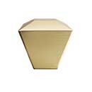 Hapny Home [D07-SB] Solid Brass Cabinet Knob - Diamond Series - Satin Brass Finish - 1 3/8" Sq.