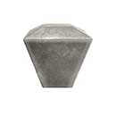 Hapny Home [D07-WN] Solid Brass Cabinet Knob - Diamond Series - Weathered Nickel Finish - 1 3/8" Sq.