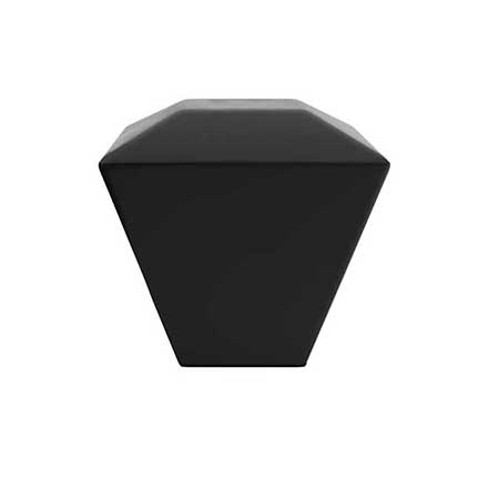 Hapny Home [D07-MB] Solid Brass Cabinet Knob - Diamond Series - Matte Black Finish - 1 3/8&quot; Sq.