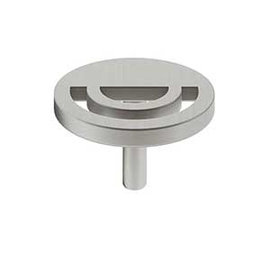 Hapny Home [H22-SN] Solid Brass Cabinet Knob - Horizon Series - Satin Nickel Finish - 1 1/2