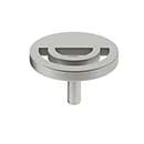 Hapny Home [H22-SN] Solid Brass Cabinet Knob - Horizon Series - Satin Nickel Finish - 1 1/2" Dia.