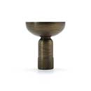 Hapny Home [K32-AB] Solid Brass Cabinet Knob - Knurled Series - Aged Brass Finish - 1 3/16" Dia.